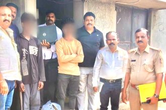 ಗಾಂಜಾ ಮಾರಾಟ ಮಾಡುತ್ತಿದ್ದ ಇಬ್ಬರ ಬಂಧನ 1200 ಗ್ರಾಂ ಗಾಂಜಾ ವಶ