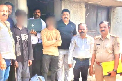 ಗಾಂಜಾ ಮಾರಾಟ ಮಾಡುತ್ತಿದ್ದ ಇಬ್ಬರ ಬಂಧನ 1200 ಗ್ರಾಂ ಗಾಂಜಾ ವಶ