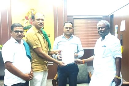 ಜನ ಮತ್ತು ಜಾನುವಾರುಗಳ ನೆರವಿಗಾಗಿ ಹಗರಿಗೆ ನೀರು ಬಿಡಿ ; ದರೂರು ಪುರುಷೋತ್ತಮ ಗೌಡ 