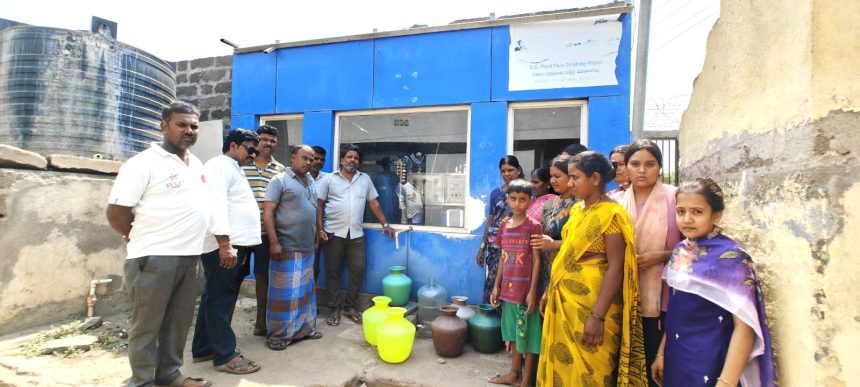 “ಬಿಸಿಲಿನ ದೆಗೆಯಲ್ಲಿ ಬಾರದ ಶುದ್ಧ ಕುಡಿಯುವ ನೀರಿನ ಘಟಕ”