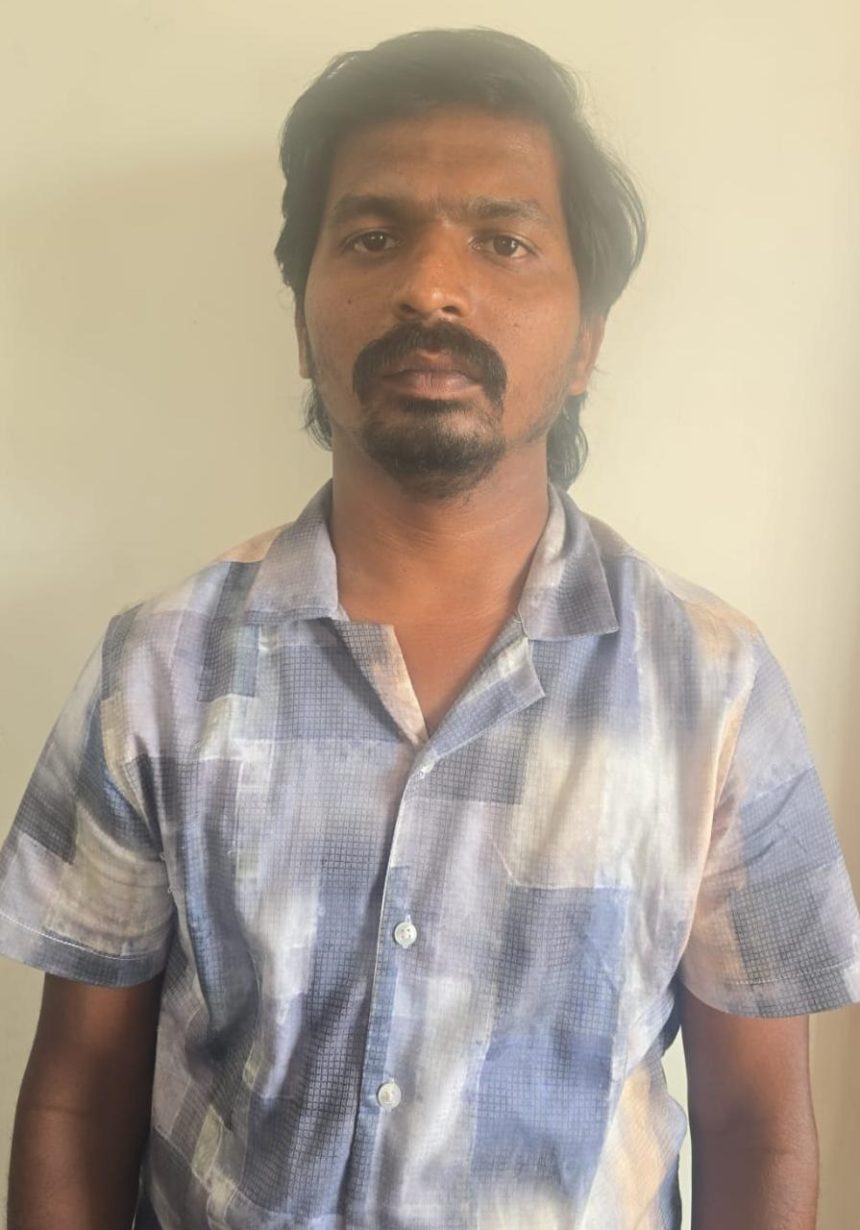 ಪೊಲೀಸ್ ಕಸ್ಟಡಿಯಿಂದ ತಪ್ಪಿಸಿಕೊಂಡ ಆರೋಪಿ ಸಂತೋಷ್ ಕುಮಾರ್ ಬಂಧನ