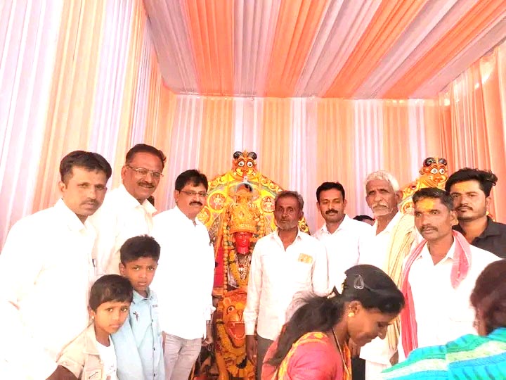 ಮದನಬಾವಿ ಶ್ರೀ ಗ್ರಾಮದೇವತೆ ದರ್ಶನ ಪಡೆದ ಶಾಸಕ ಬಾಬಾಸಾಹೇಬ.